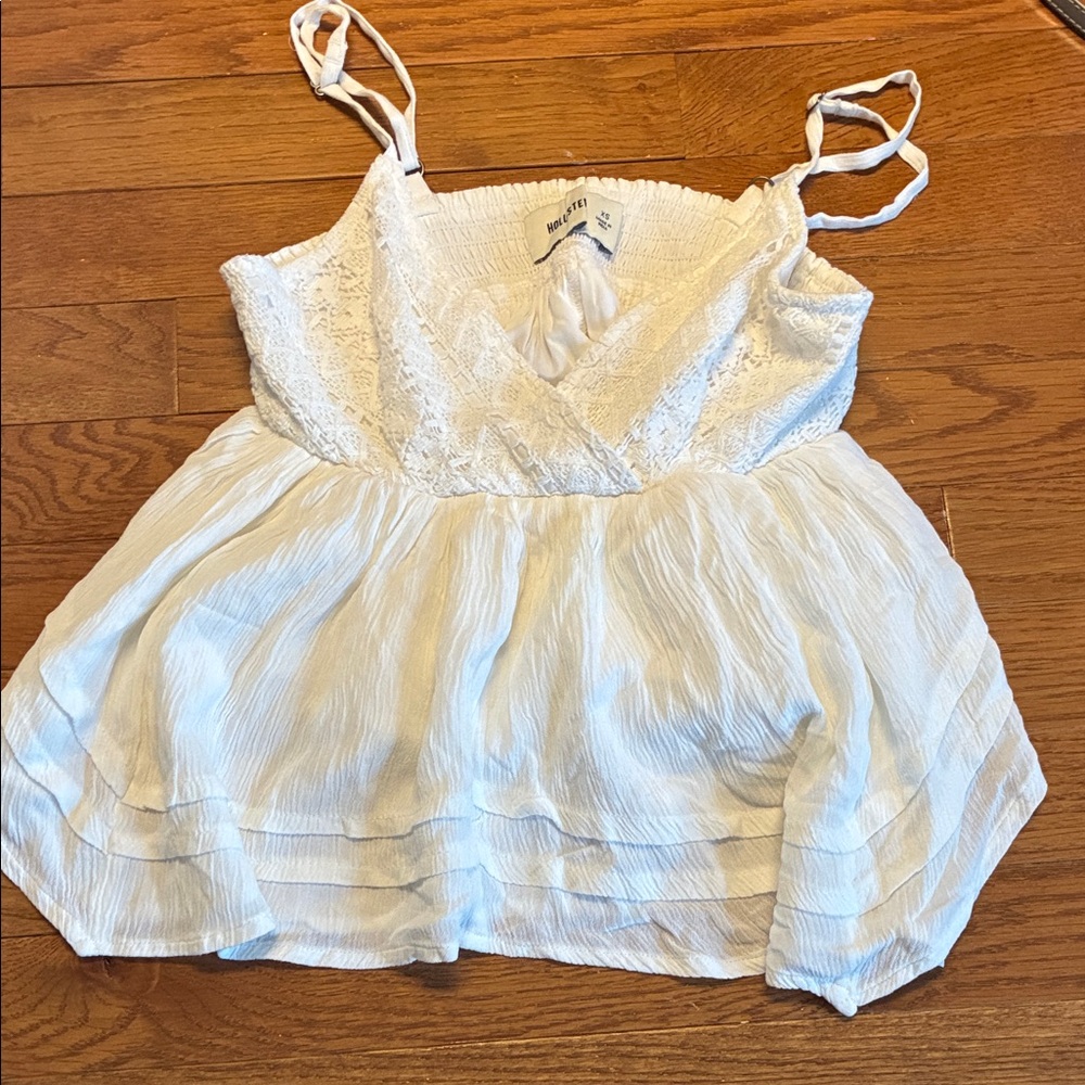 Hollister White flowy top